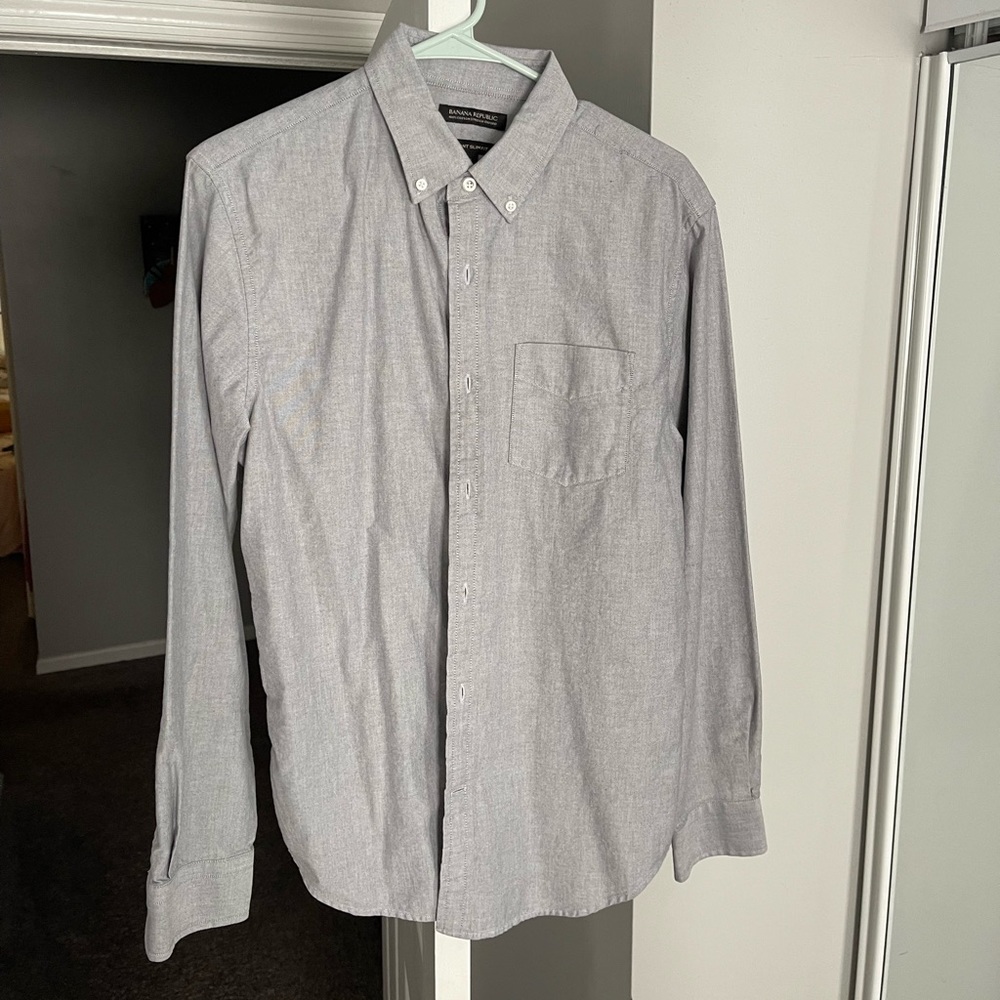 Banana republic grant fit stretch - M - light gray